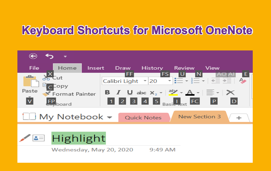 how to create shortcuts for symbols on onenote mac